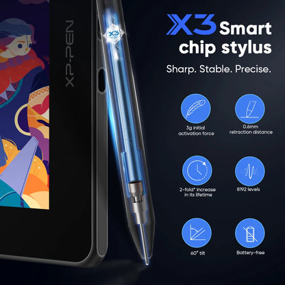 13.3 Inch Pen Display Tablet with Stand and Type-C
