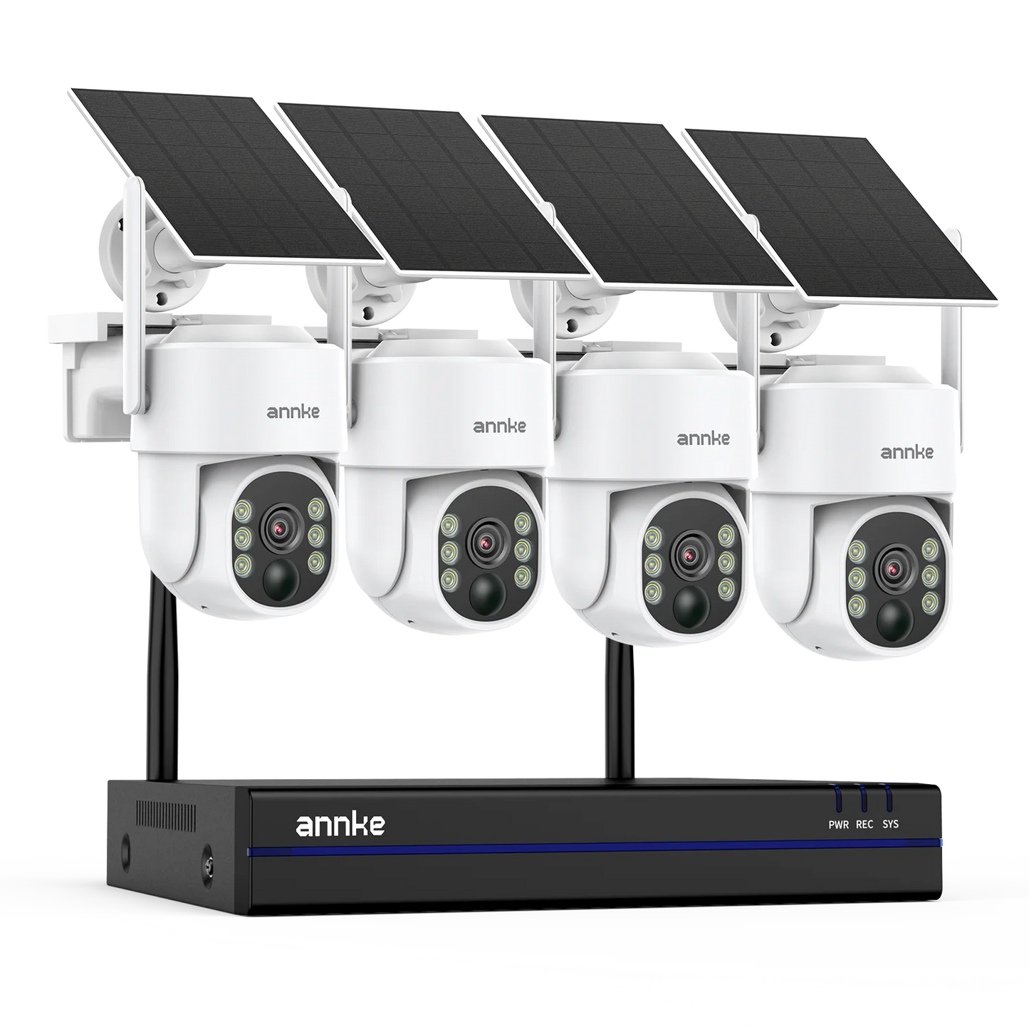 16CH 4K Security NVR System 4 Cameras 4TB Storage