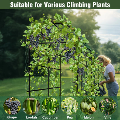 Metal U-Shaped Plant Trellis Garden Climbing Support Frame