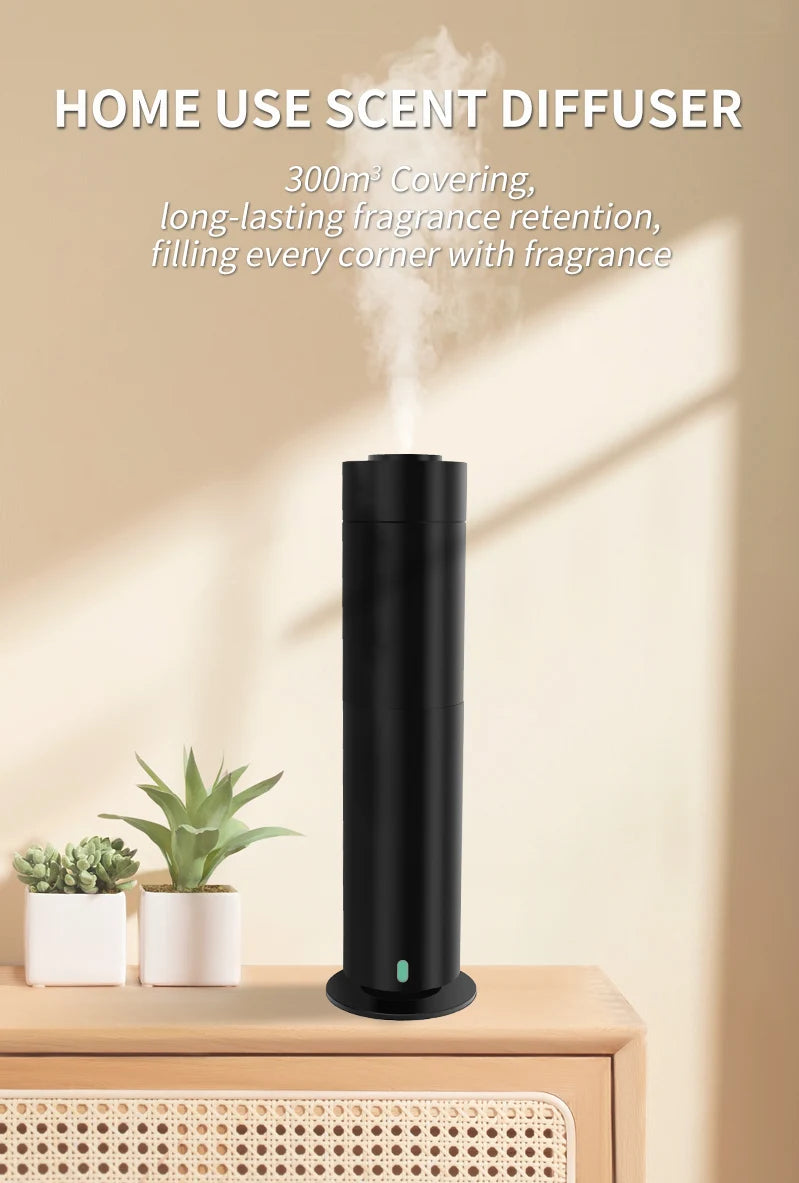Black 120ml Bluetooth Tower Scent Diffuser with Remote Control