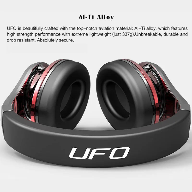 Wireless Over-Ear Headphones 3D Surround Sound with Microphone