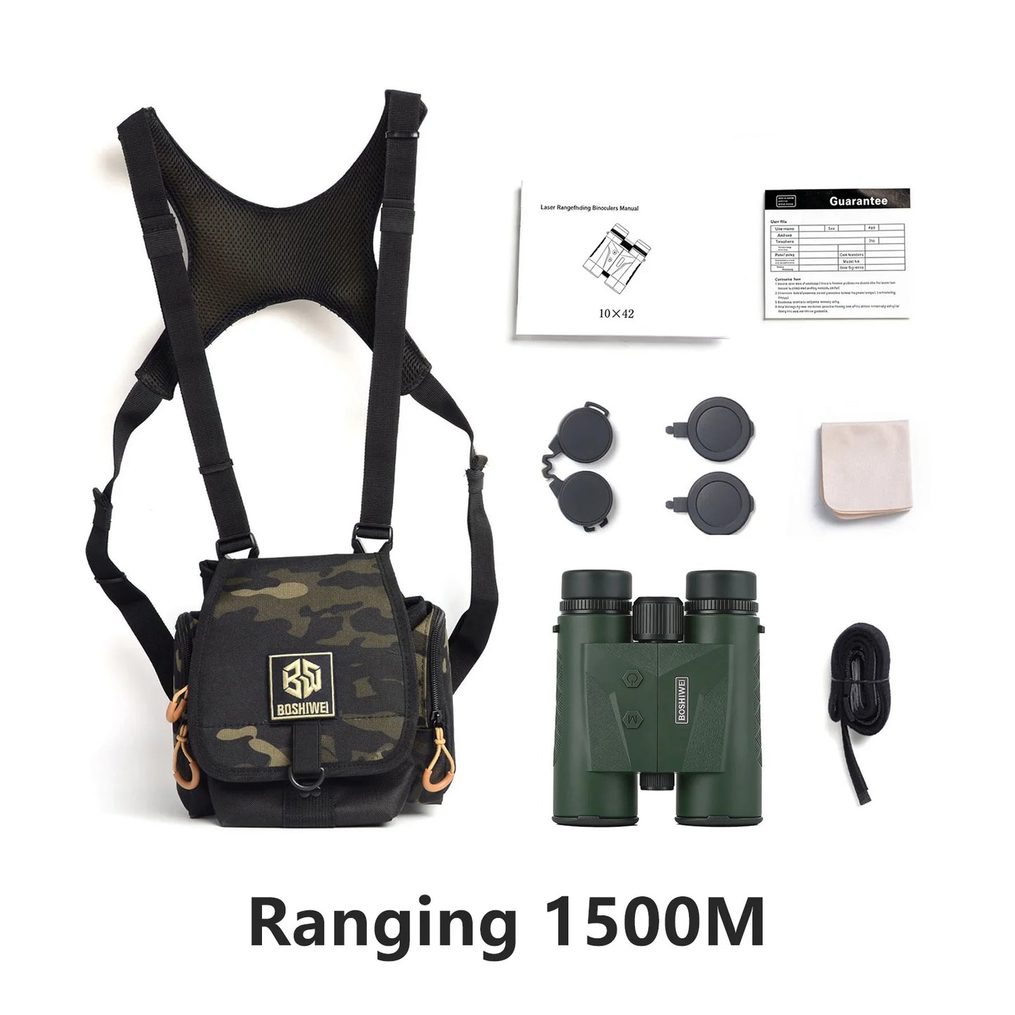 Professional 10×42 Rangefinder Binoculars 2400m
