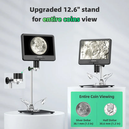 10.1 Inch Digital Microscope with Adjustable LCD for Electronics Repair