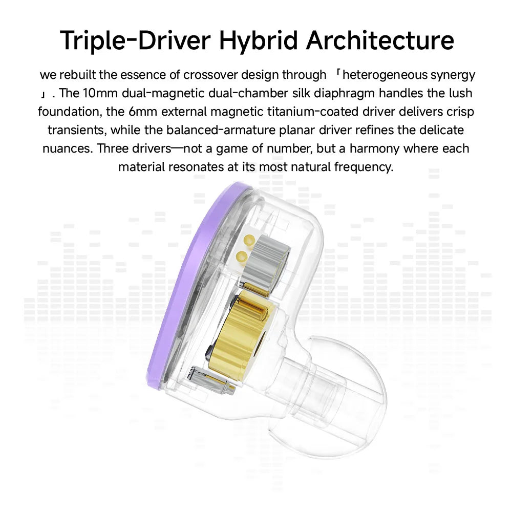 Portable Silver HiFi Earbuds Interchangeable Panels