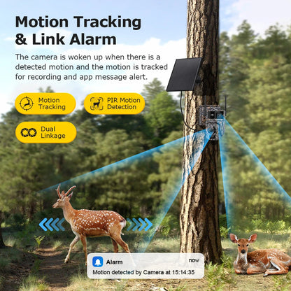 Solar 6K Security Camera WiFi 64GB Night Vision