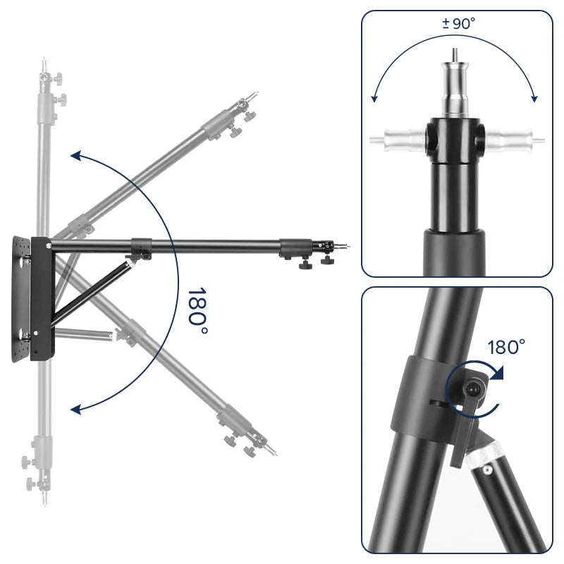 Adjustable LED Ring Light with Wireless Remote and Stand