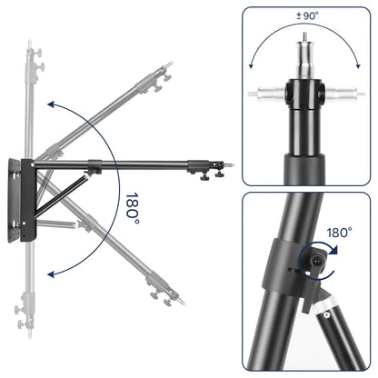 Adjustable LED Ring Light with Wireless Remote and Stand