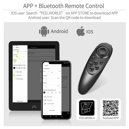 DSLR Camera Teleprompter for Tablet Smartphone Video Recording