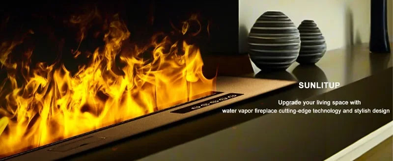 Smart 800mm Multi-Color Flame Water Steam Fireplace