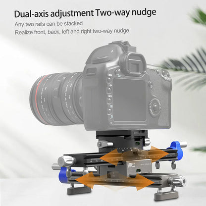 Portable SLR Camera Slider Rail Quick Mount Tripod Plate