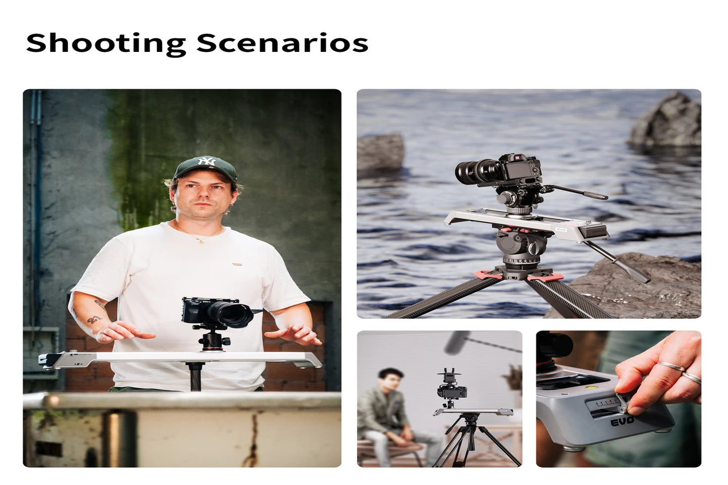 Motorized Camera Slider D40 Smooth Motion Rail for DSLR Video