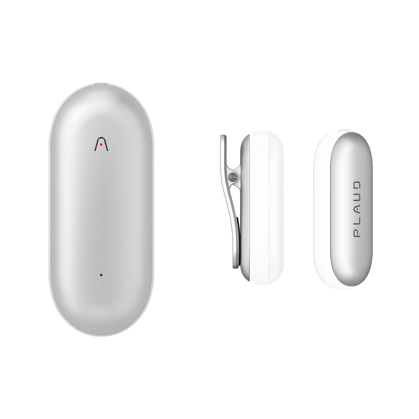 Portable Silver AI Notetaker with Instant Summarization