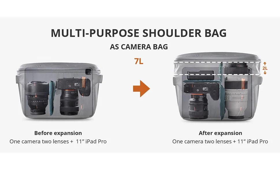 Camo 7L Sling Bag for DSLR and Mirrorless Cameras