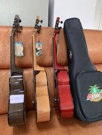 Professional Acoustic Ukulele with Flame Maple Body