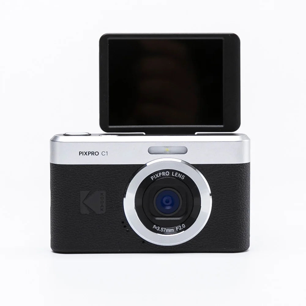 KODAK PIXPRO C1 Compact 13MP Black Camera with Flip LCD