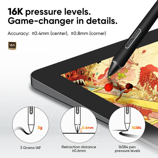 Portable 14-Inch Pen Tablet for Digital Art and Design