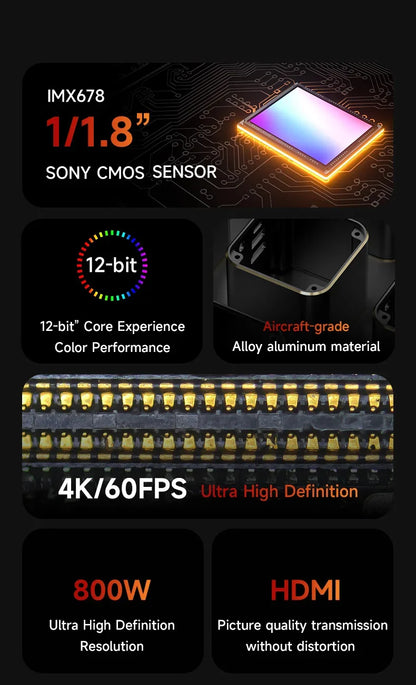 4K HD Microscope Camera for Mobile PCB Repair