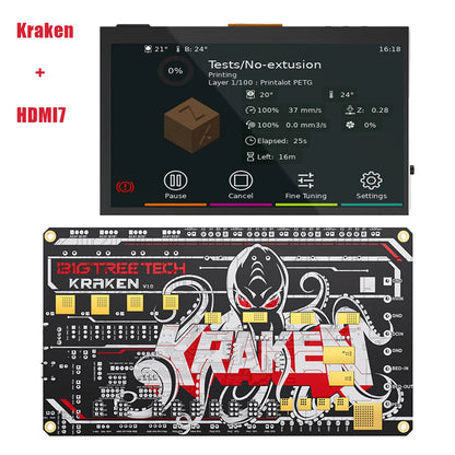 High-Speed 3D Printer Motherboard with HDMI7 Support