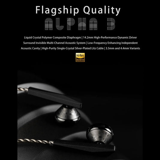 Open-Ear Aluminum Earphones 14.2mm 3.5mm