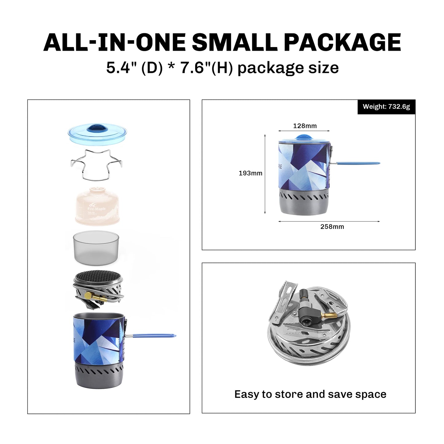 Portable Camping Stove with Pressure Regulator Valve