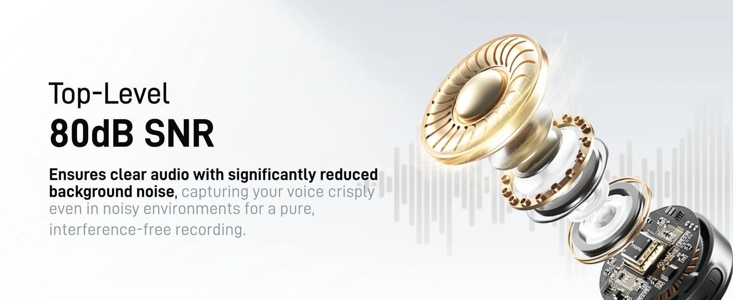 Wireless Lapel Microphone for iPhone with Noise Cancellation