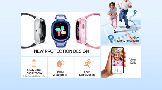 Mibro P6 Kids GPS Watch with Camera Pink