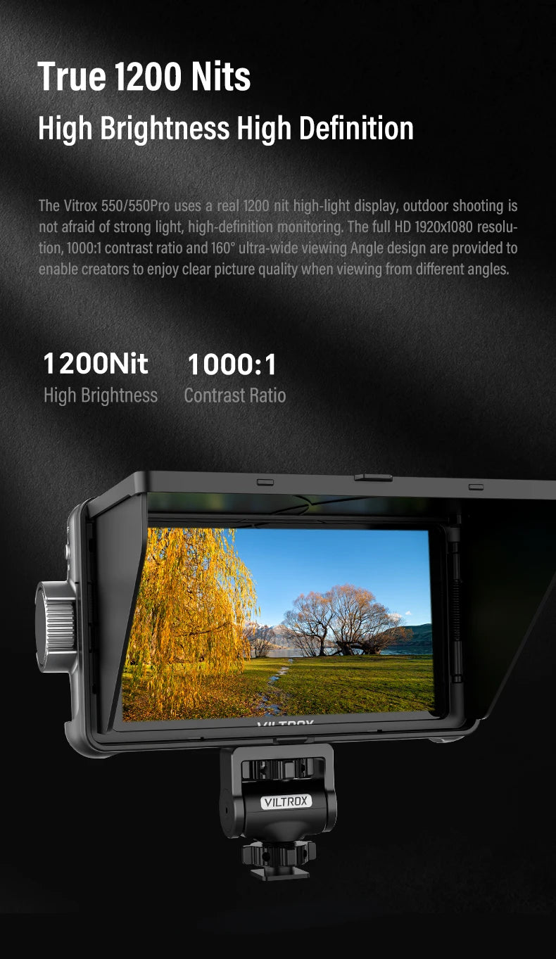 Professional 5.5" 4K Field Monitor for DSLR and Video Cameras