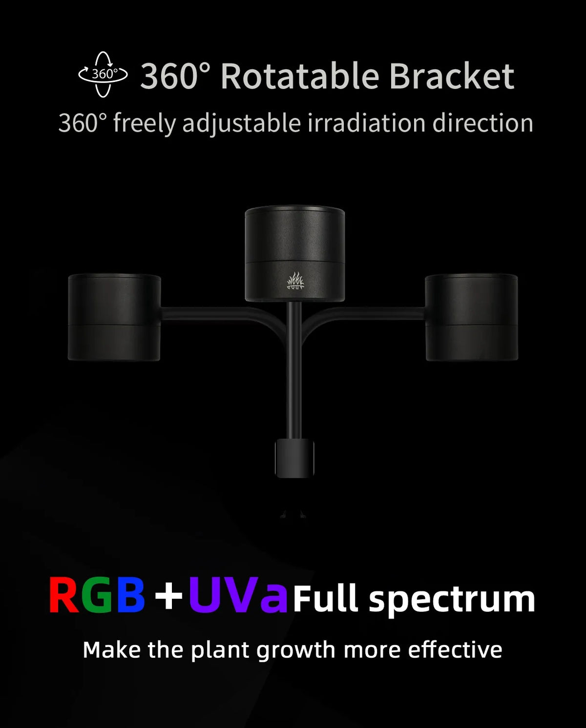 50W RGB+UV Full Spectrum Aquarium Light Bluetooth Dimmable