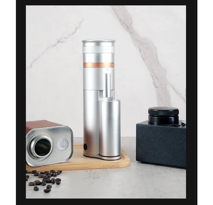 Stepless Espresso Bean Grinder for Cold Brew Silver