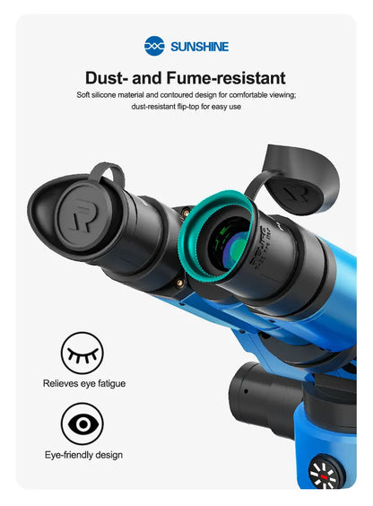 Adjustable 4K Inspection Microscope 7–58X Rotatable Stand