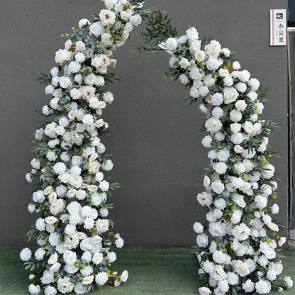 Modern Geometric White Arch for Party Background