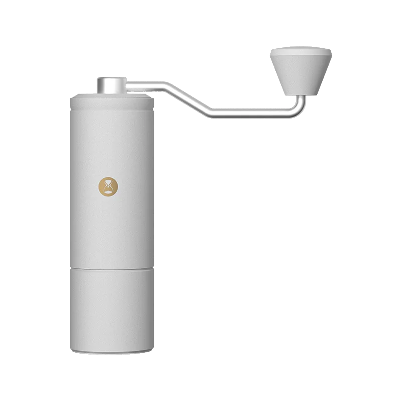 Manual Coffee Grinder C5 White Adjustable Burr Espresso