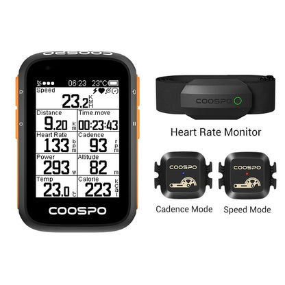 Wireless GPS Bike Computer 2.6in Bluetooth ANT Speedometer