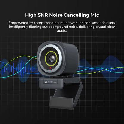 4K HDR Webcam with Autofocus Noise Cancelling Mic