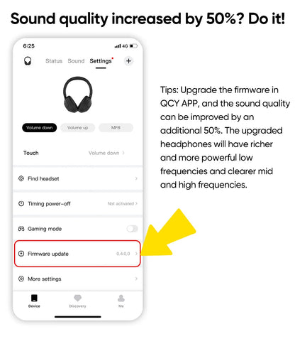 Wireless Over-Ear Headphones with ANC and 60H Battery