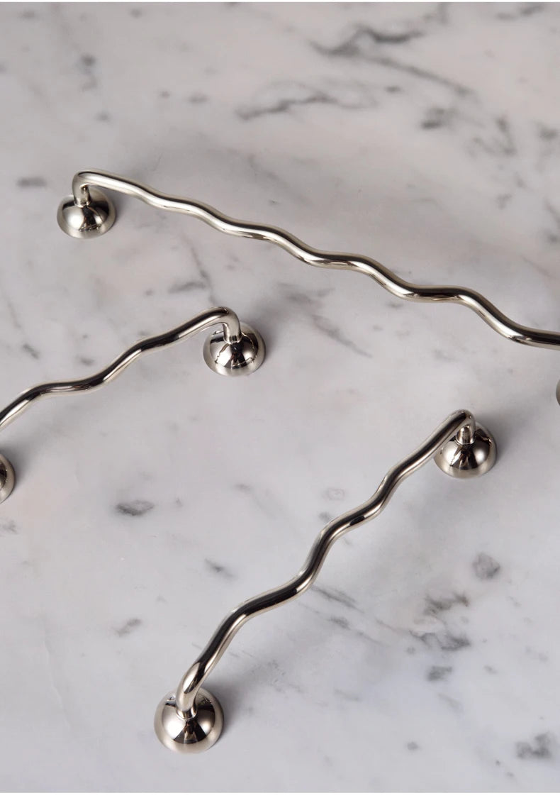 Modern Brass Furniture Handles for Cabinets and Bedside Tables