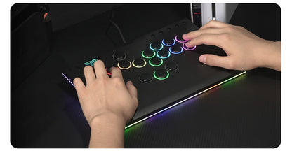 Aluminum Leverless Arcade Controller for PC PS5 PS4 Switch