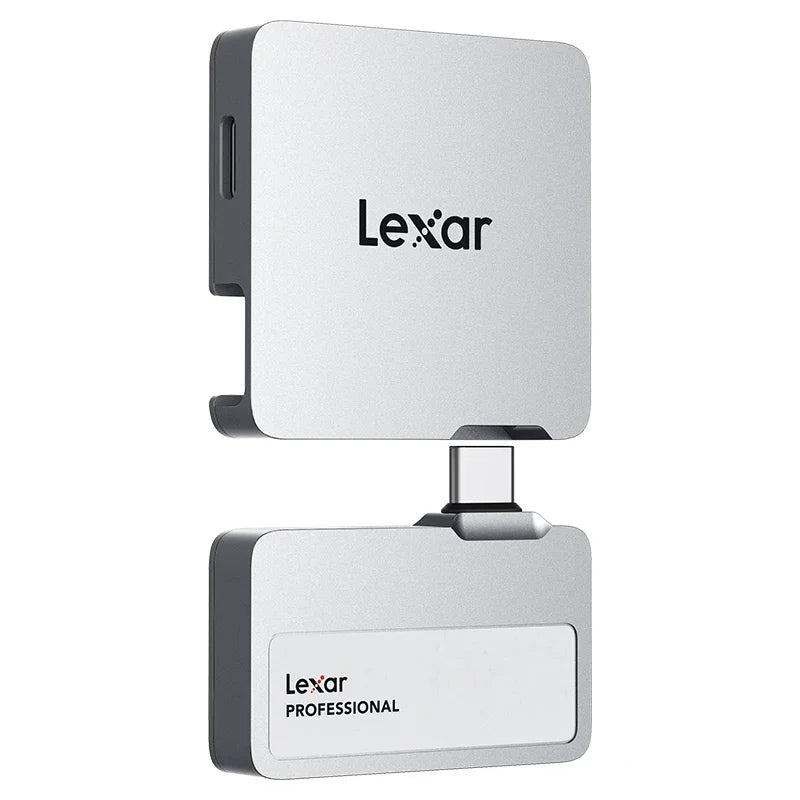 Silver 1TB USB-C Portable SSD for Mobile Storage