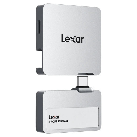 Silver 1TB USB-C Portable SSD for Mobile Storage