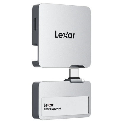 2TB Portable SSD Silver with High Speed 1050MB/s