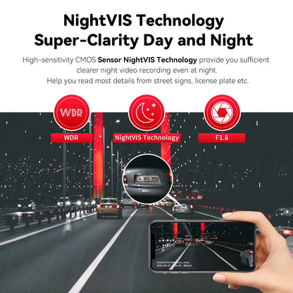 2.5K GPS WiFi Dash Cam 128GB