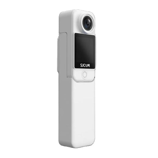 White 4K Sports Camera with Image Stabilization