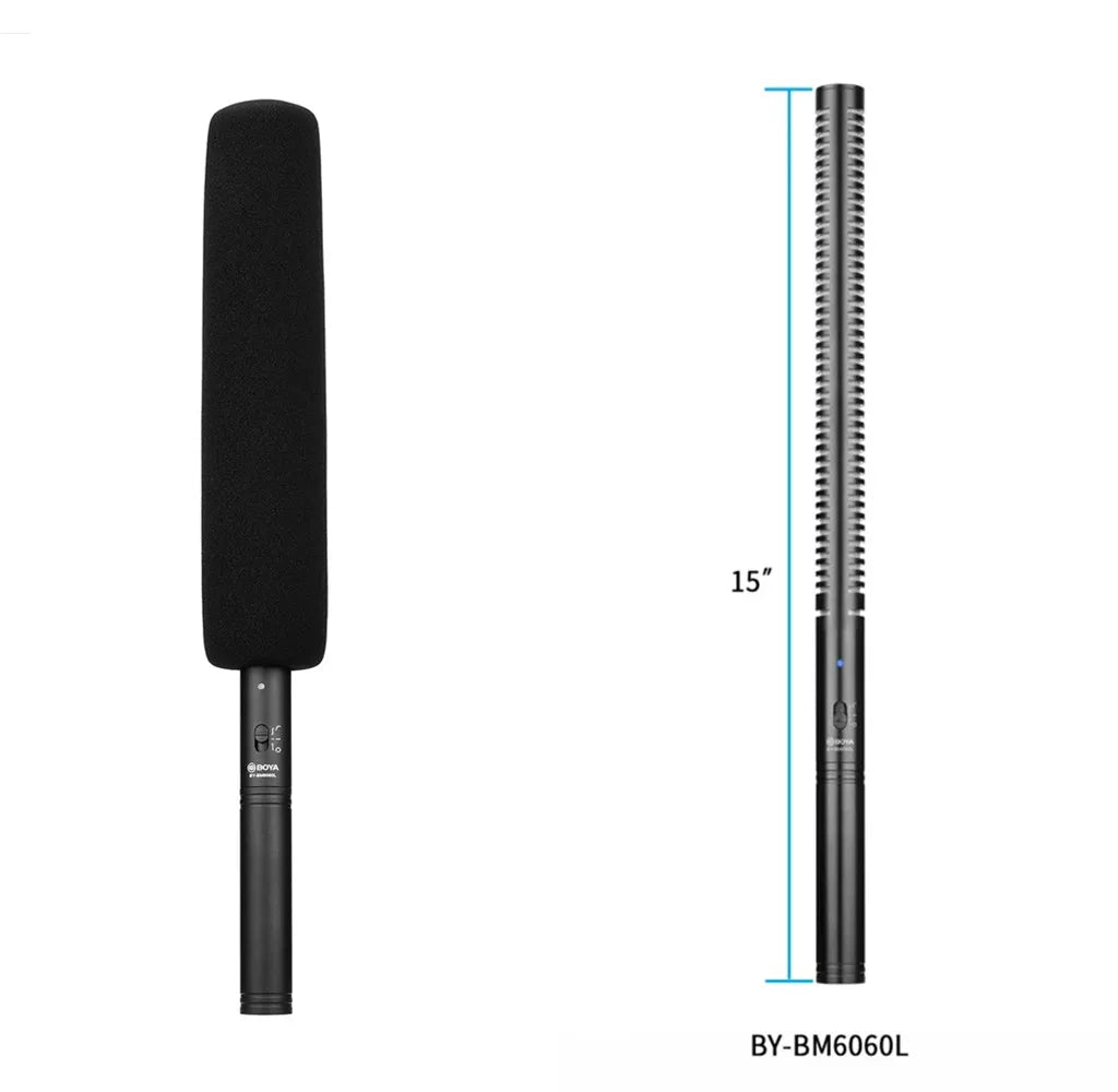 Super Cardioid Shotgun Condenser Microphone for DSLR Video