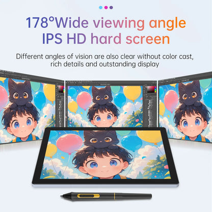 Portable Graphics Tablet 10.1 Inch IPS Finger Touch Display