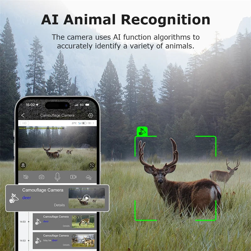 Motion Activated 5MP Outdoor Camera 4G Solar 32GB