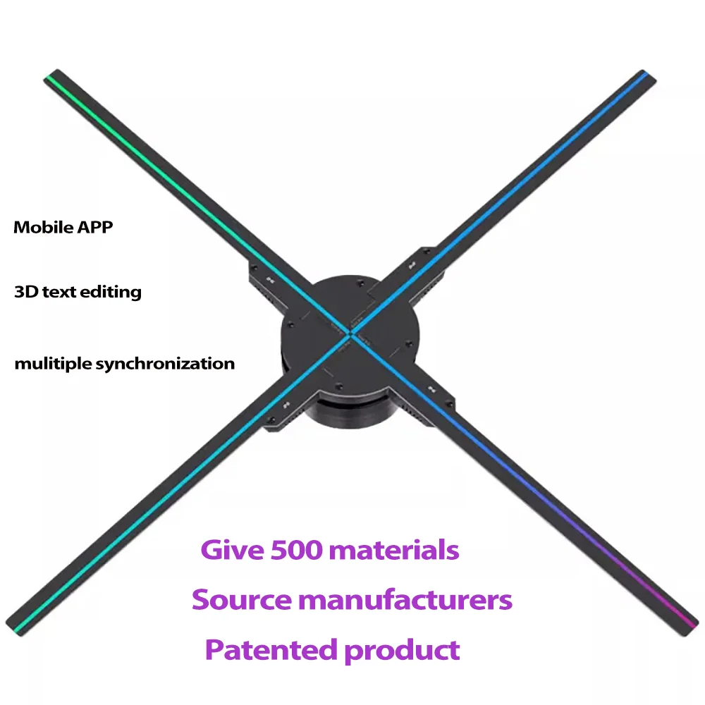 3D Holographic LED Fan Display for Advertising