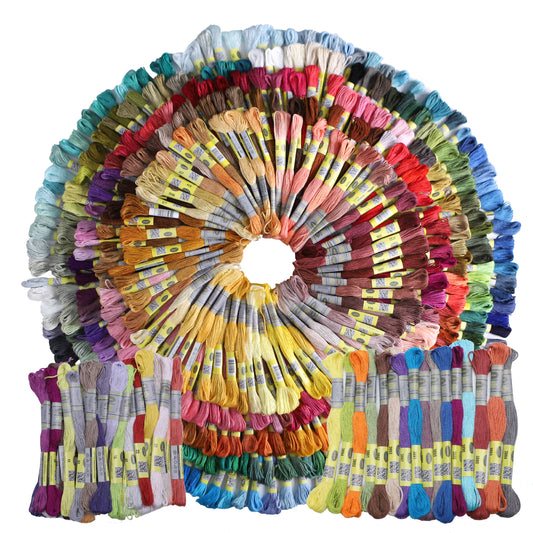Full Colour Embroidery Floss Kit 447pcs Cotton Thread Set