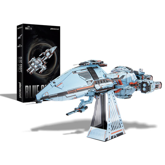 DIY Metal Assembly Puzzle Blue Space Collectible Craft