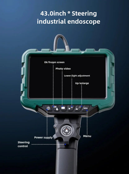 7" Industrial Endoscope 6.2mm Lens Long Reach
