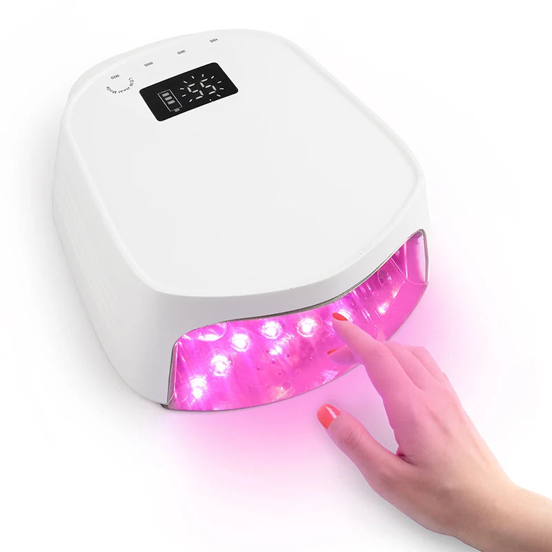 Rechargeable UV LED Nail Dryer Metallic Reflector Base